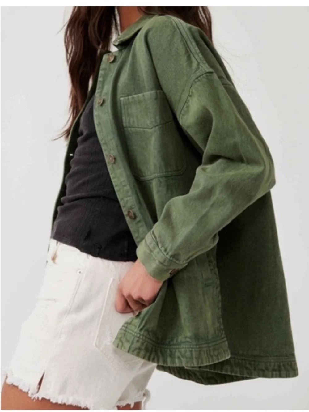 Free People Madison City Denim Jacket